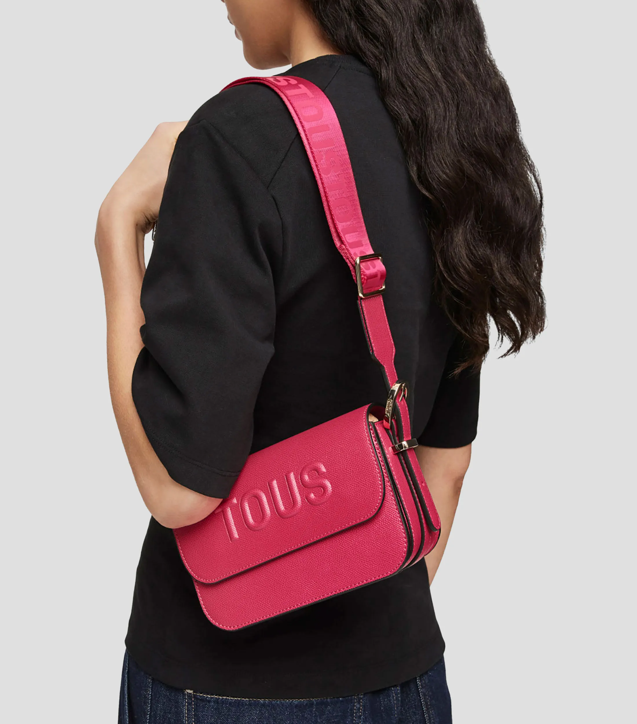 Tous Bolso crossbody pequeño fucsia Brenda Mujer