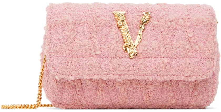 Versace Pink Mini Logo Bag