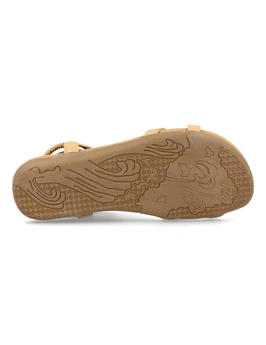 VICMART  SANDALIA APLIQUES MADERA BEIGE