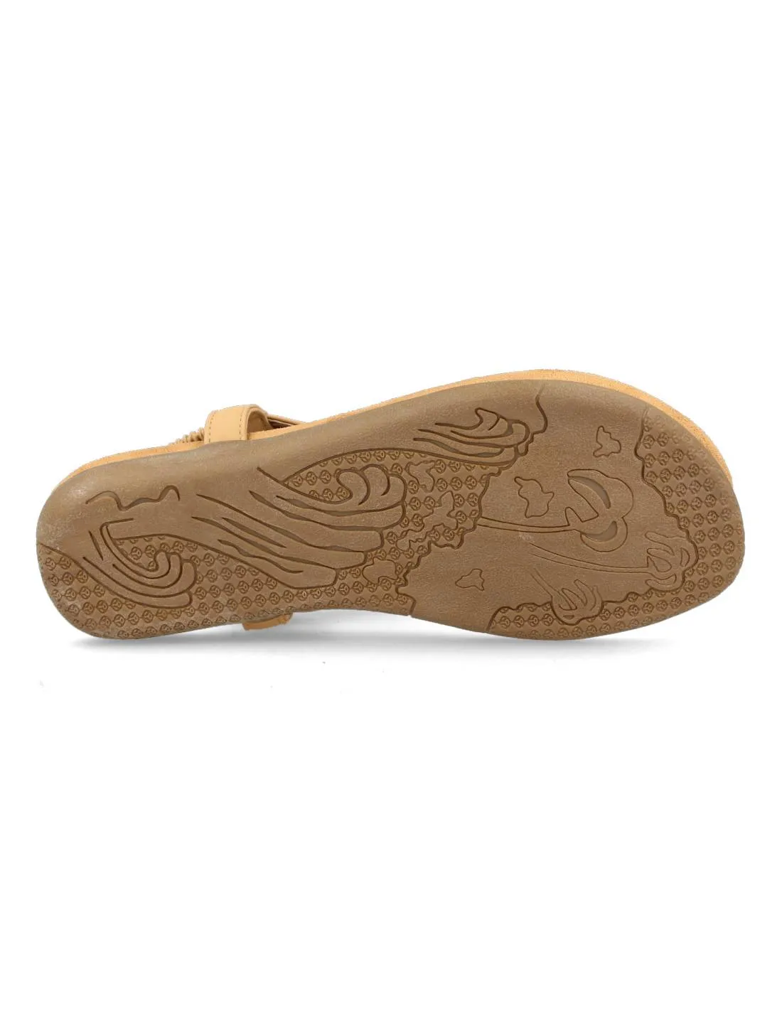 VICMART  SANDALIA ESCLAVA ARANDELAS BEIGE