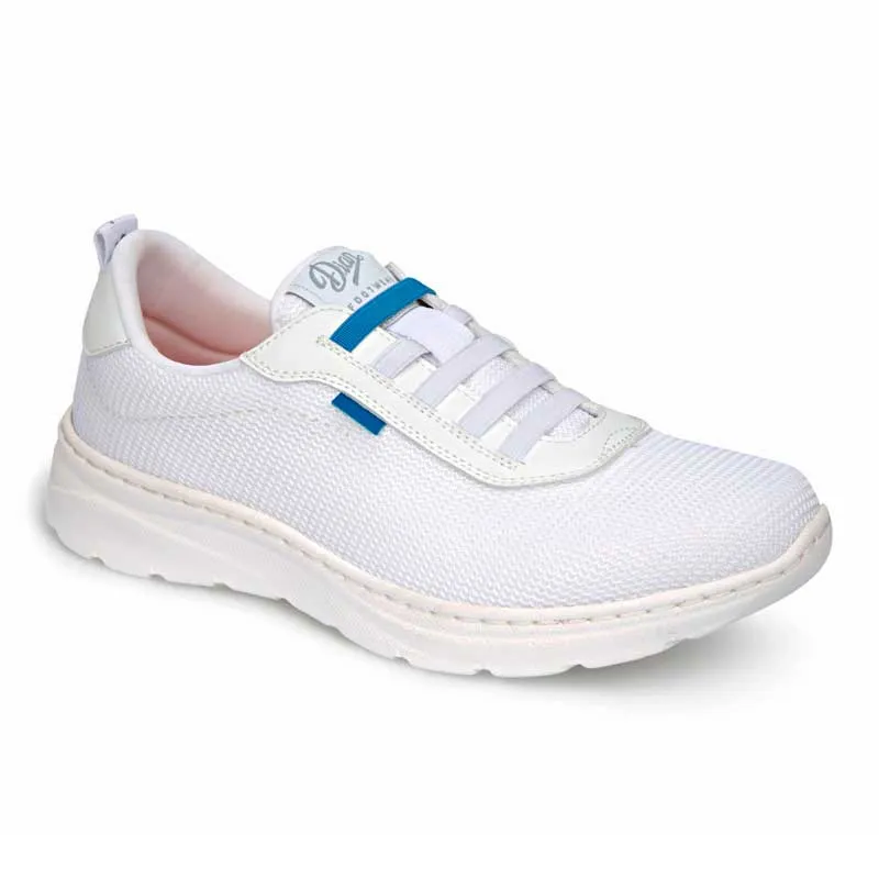 ZAPATILLA ALICANTE BLANCA CON CORDONES ELáSTICOS  DIAN