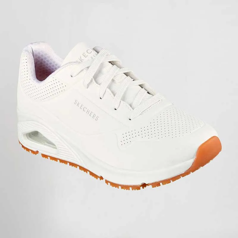 ZAPATILLA DE TRABAJO DE MUJER UNO SR BLANCA  SKECHERS WORK