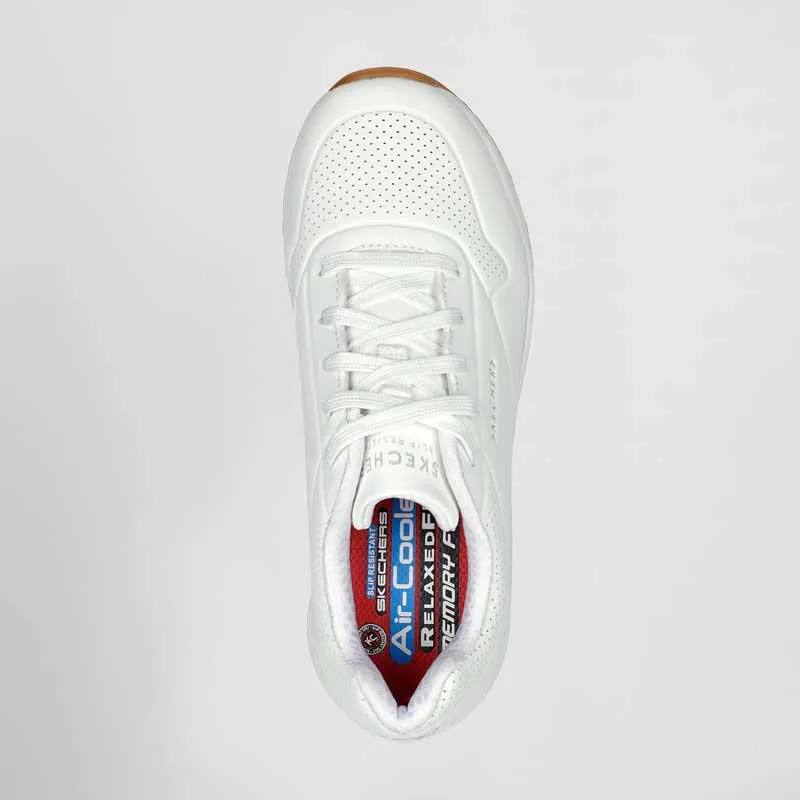ZAPATILLA DE TRABAJO DE MUJER UNO SR BLANCA  SKECHERS WORK
