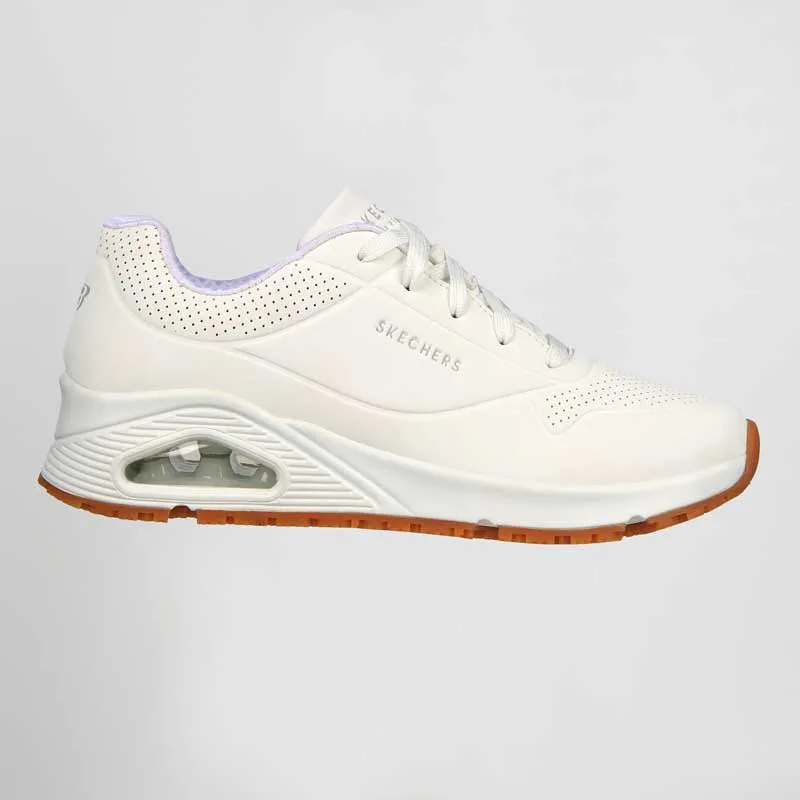 ZAPATILLA DE TRABAJO DE MUJER UNO SR BLANCA  SKECHERS WORK