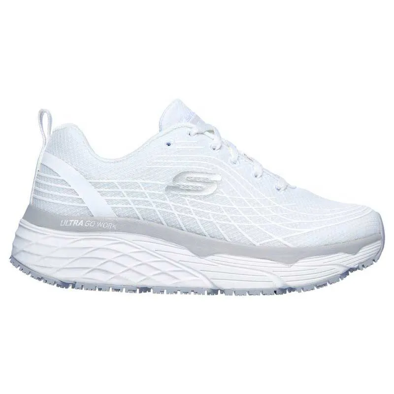 ZAPATILLA LABORAL PLATAFORMA BLANCA MAX CUSHIONING ELITE SR  SKECHERS