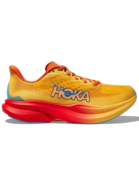 zapatilla mujer Hoka MACH 6, rojo/naranja