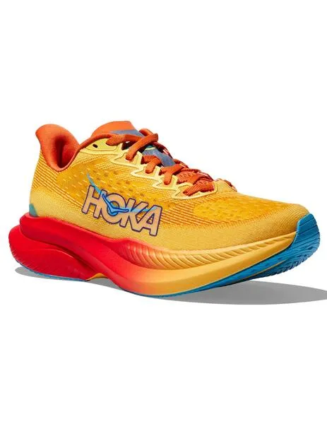 zapatilla mujer Hoka MACH 6, rojo/naranja