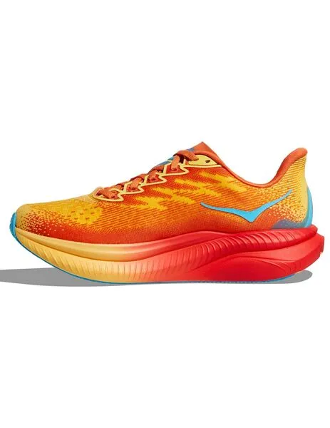 zapatilla mujer Hoka MACH 6, rojo/naranja
