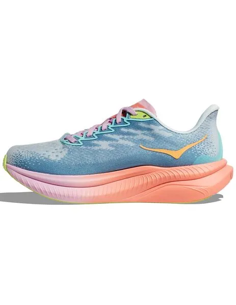 zapatilla running mujer Hoka MACH 6, gris/multicolor