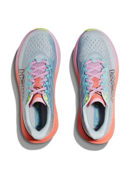 zapatilla running mujer Hoka MACH 6, gris/multicolor