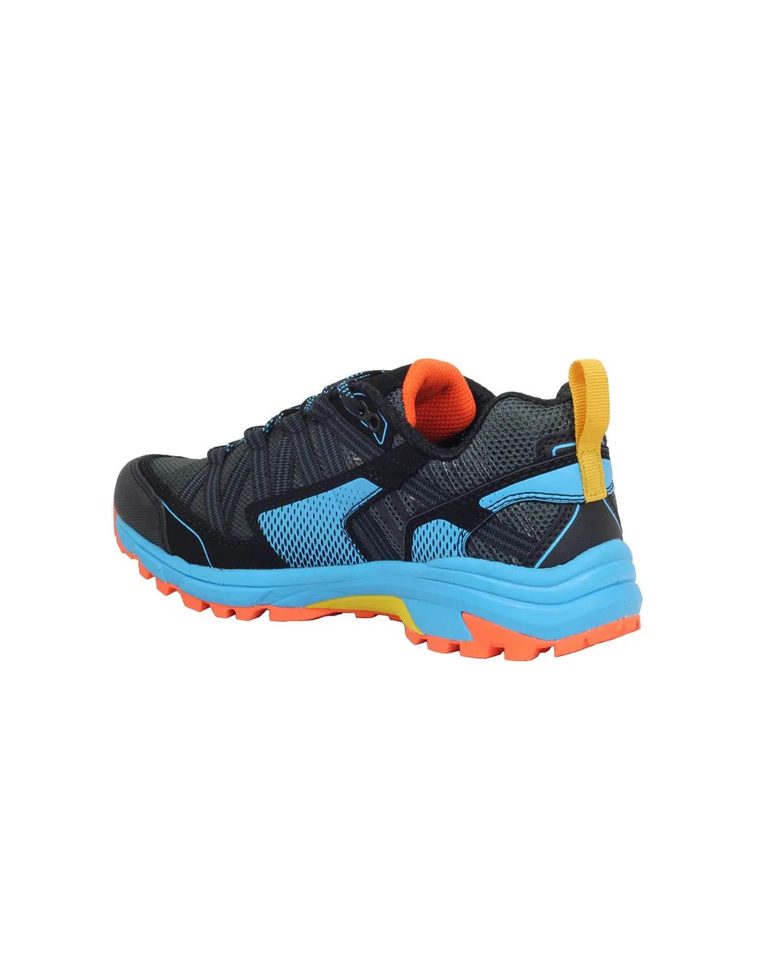 ZAPATILLAS DE MONTAñA HITECH GRAVEL MUJER BLACK/SWEDISH BLUE/RED ORANGE