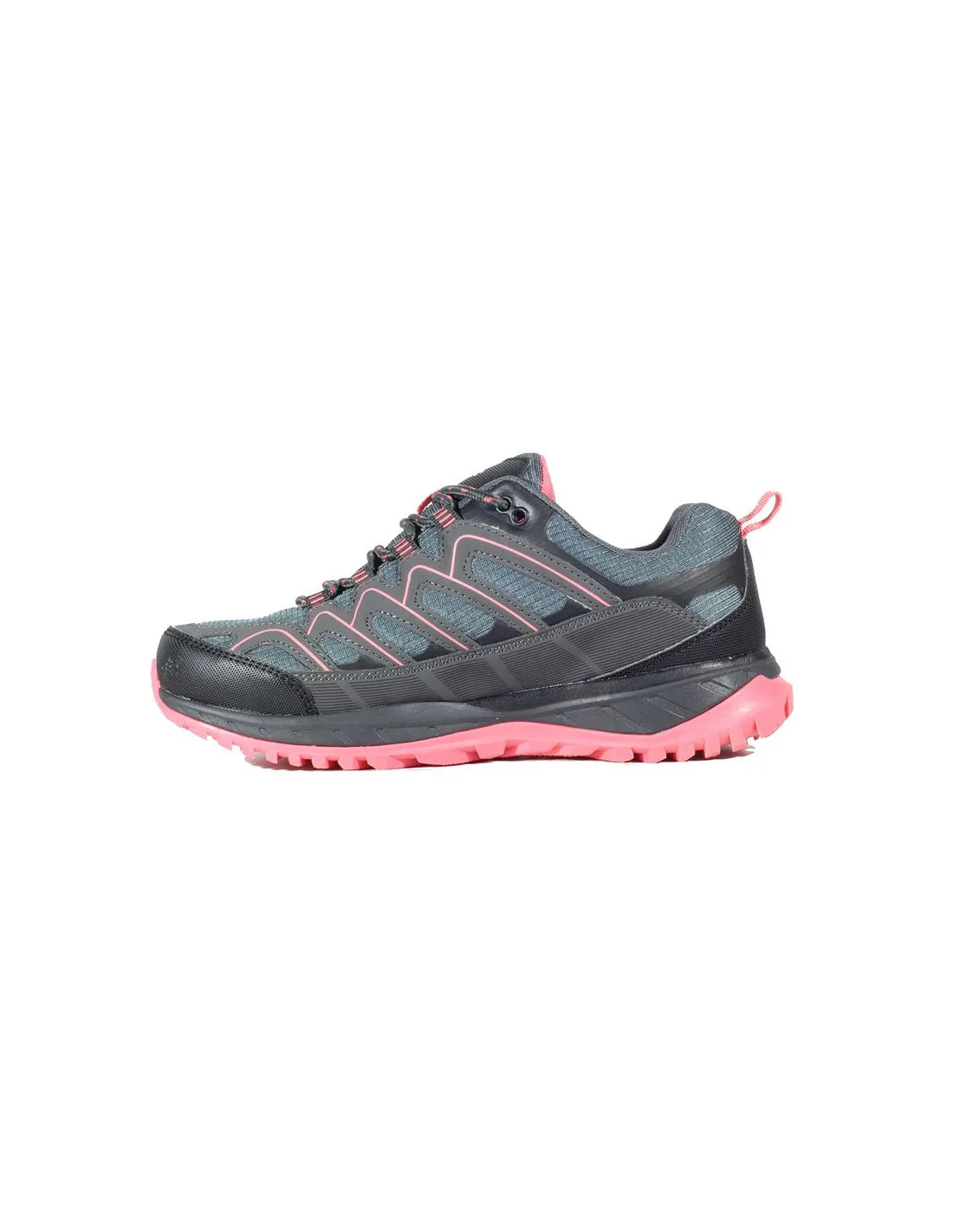 ZAPATILLAS DE MONTAñA HITECH LANDER LOW WP MUJER CHARCOAL/BLACK/GEORGIA PEACH