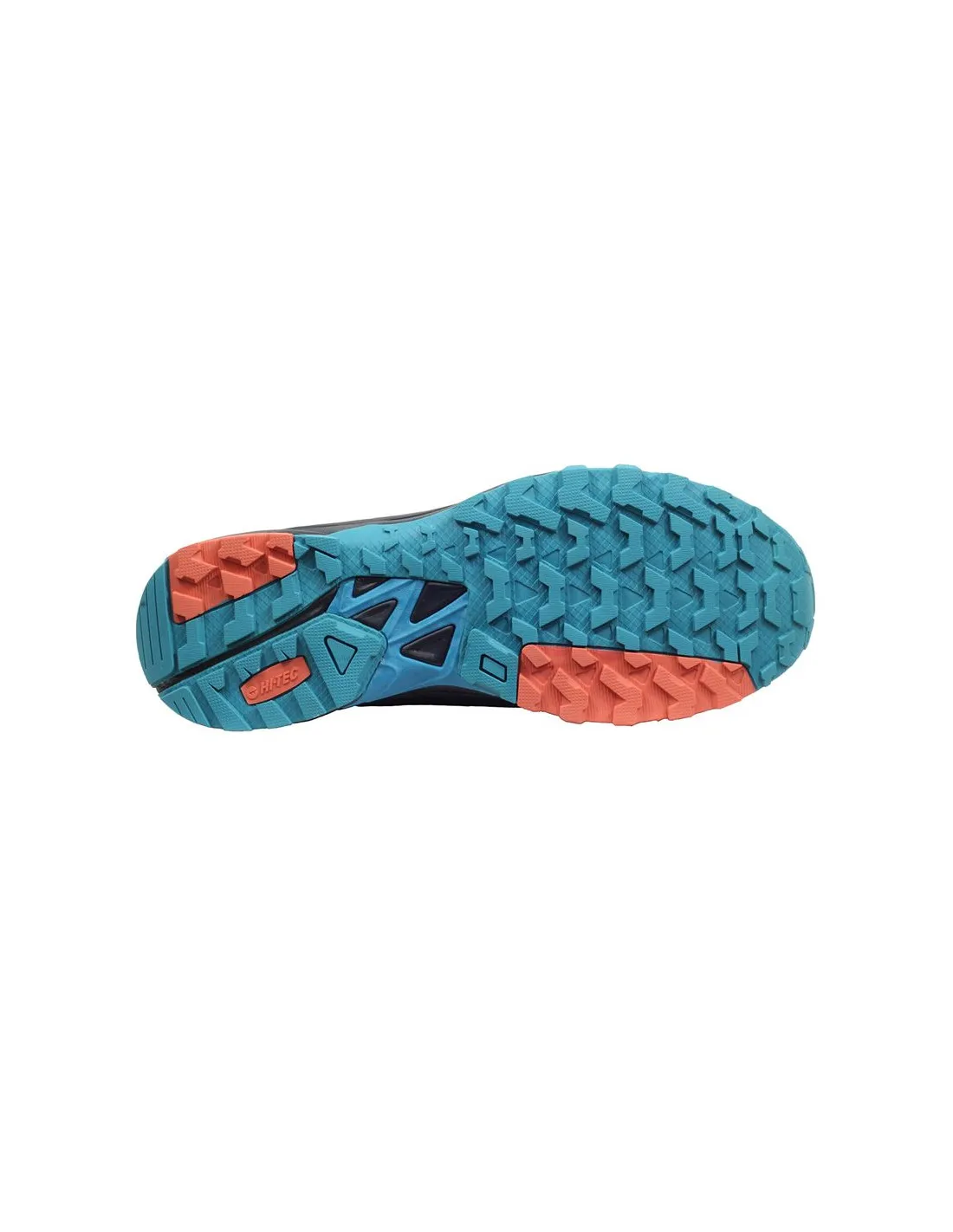 ZAPATILLAS DE MONTAñA HITECH TREK WP HOMBRE BLACK/ORANGE RUST/TURKISH TILE