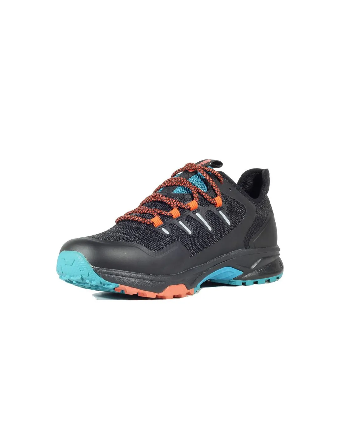 ZAPATILLAS DE MONTAñA HITECH TREK WP HOMBRE BLACK/ORANGE RUST/TURKISH TILE