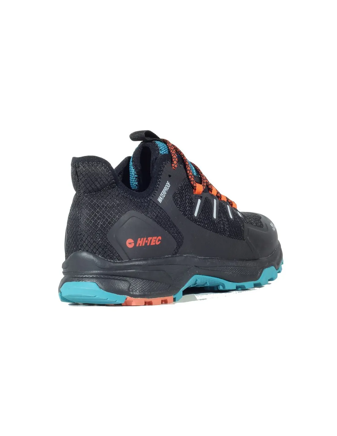 ZAPATILLAS DE MONTAñA HITECH TREK WP HOMBRE BLACK/ORANGE RUST/TURKISH TILE