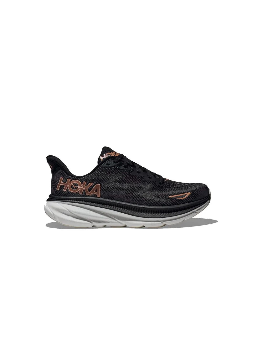 Zapatillas de Running Hoka Clifton 9 Black/Rose Gold Mujer