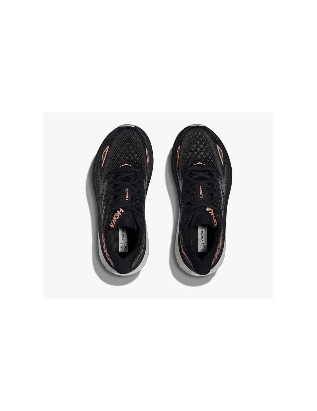 Zapatillas de Running Hoka Clifton 9 Black/Rose Gold Mujer