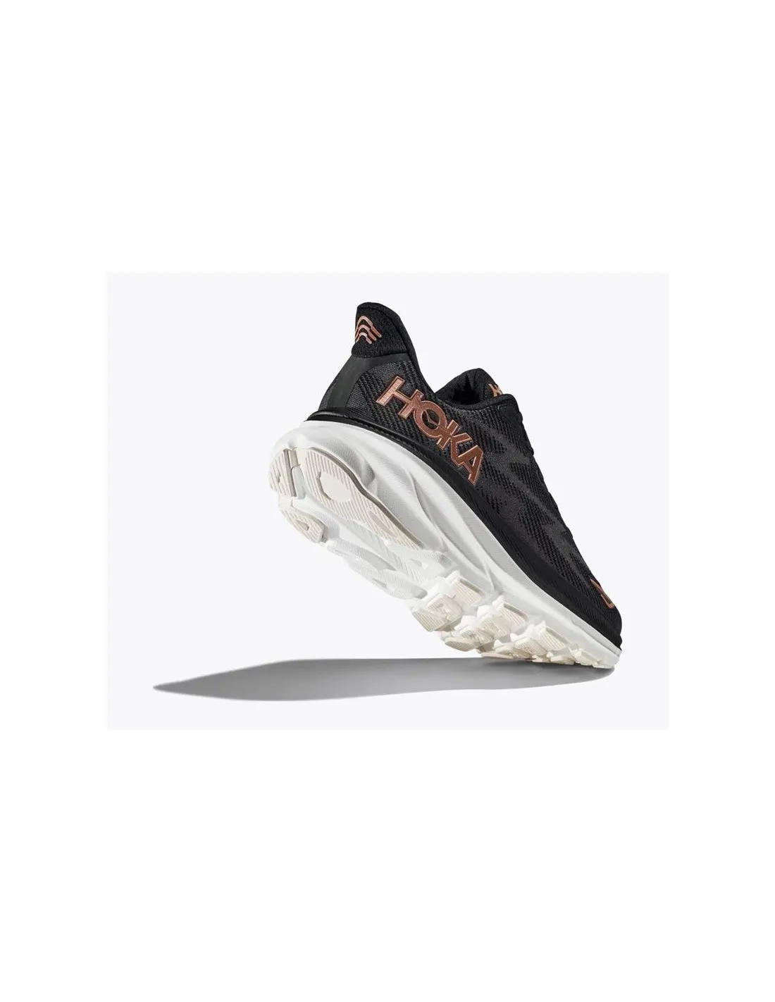 Zapatillas de Running Hoka Clifton 9 Black/Rose Gold Mujer