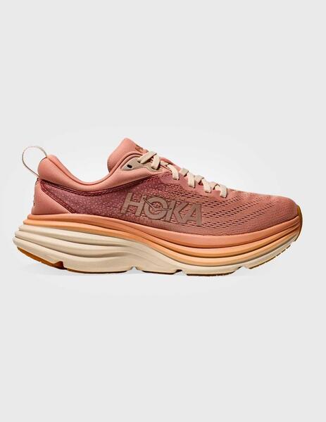 Zapatillas Hoka Bondi 8 rosas para mujer