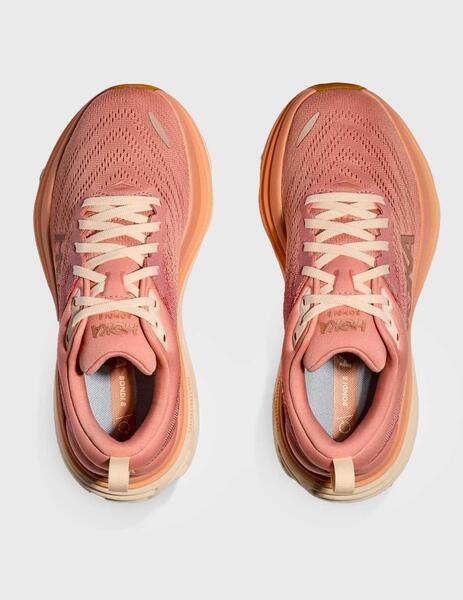 Zapatillas Hoka Bondi 8 rosas para mujer