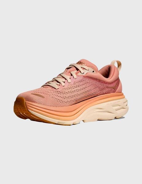 Zapatillas Hoka Bondi 8 rosas para mujer