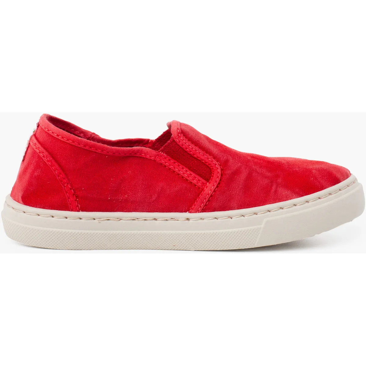 zapatillas lona lavada elástico lateral