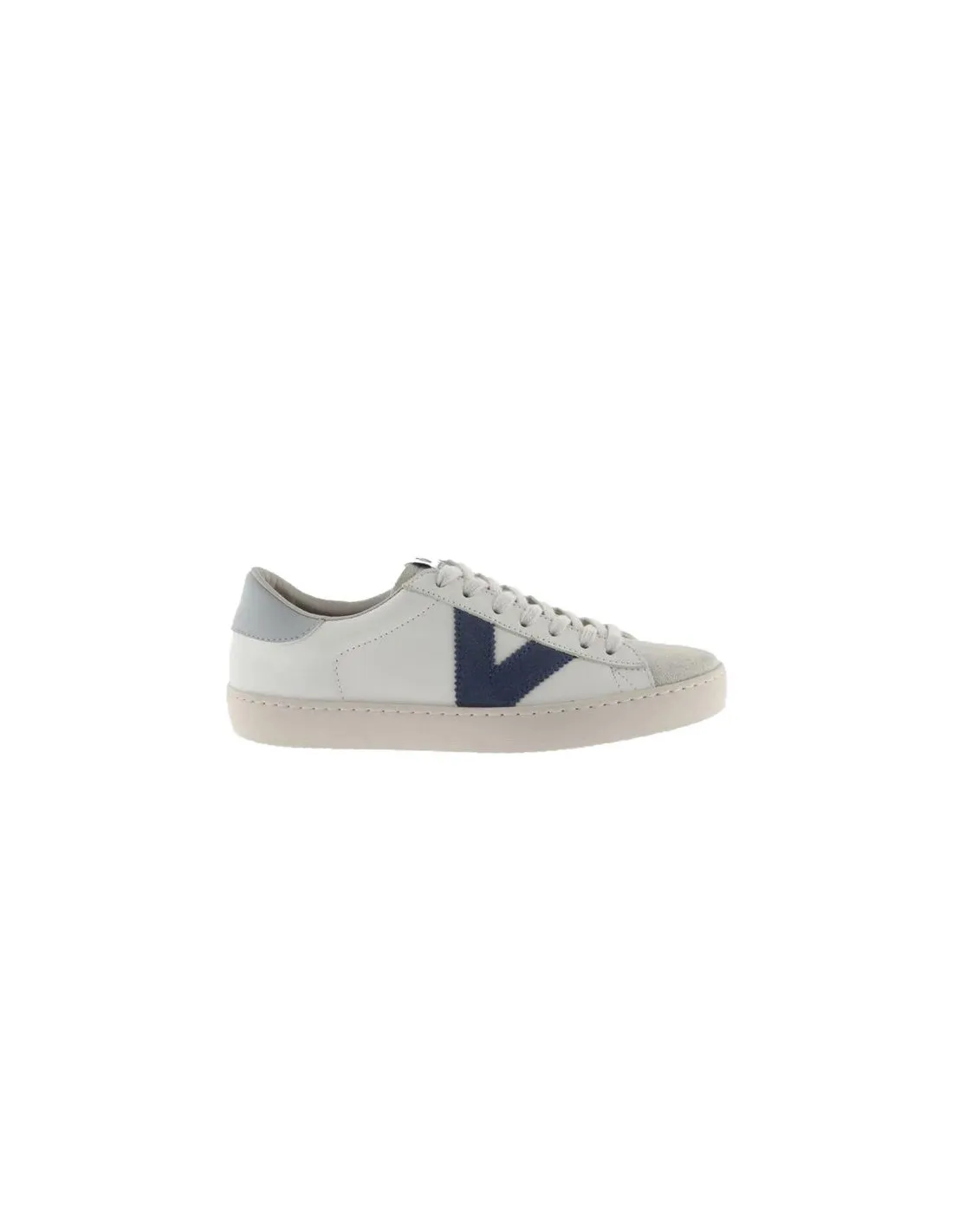 Zapatillas Victoria Berlin Piel & Serraje Azul Mujer