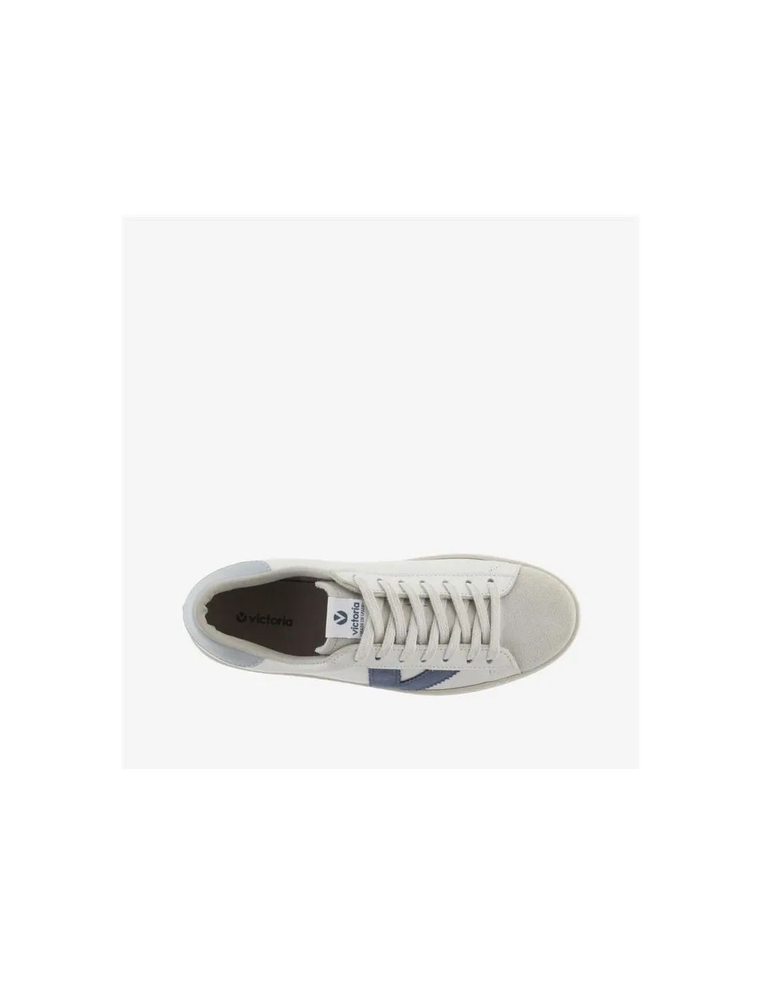 Zapatillas Victoria Berlin Piel & Serraje Azul Mujer
