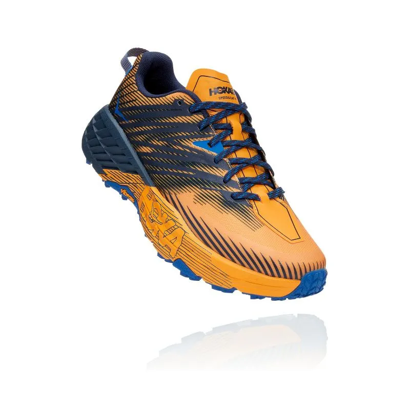 Zapato de pista Hoka One One Speedgoat 4 (SAFFRON/IRIS NEGRO) Hombre