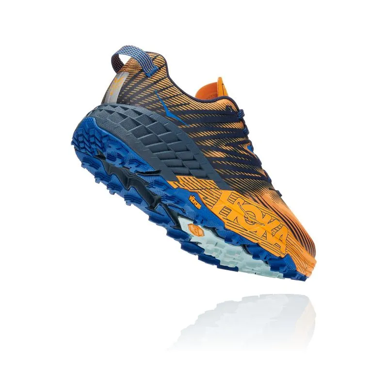Zapato de pista Hoka One One Speedgoat 4 (SAFFRON/IRIS NEGRO) Hombre