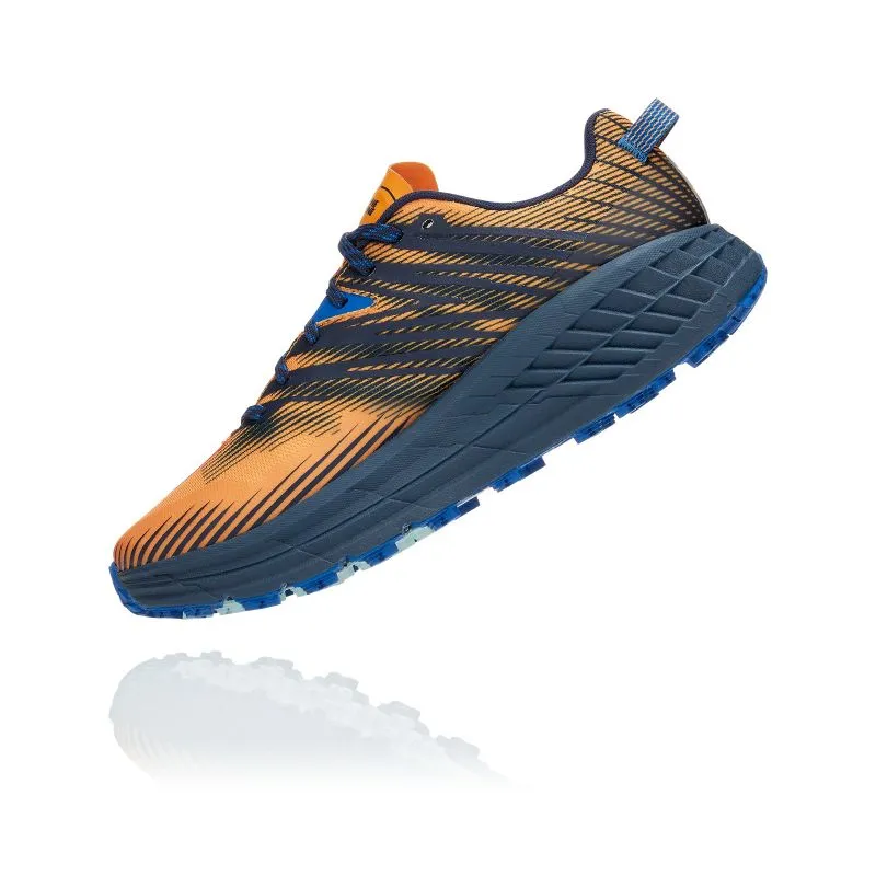Zapato de pista Hoka One One Speedgoat 4 (SAFFRON/IRIS NEGRO) Hombre