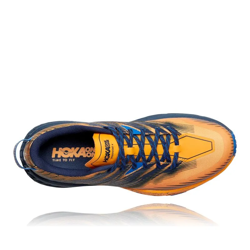 Zapato de pista Hoka One One Speedgoat 4 (SAFFRON/IRIS NEGRO) Hombre