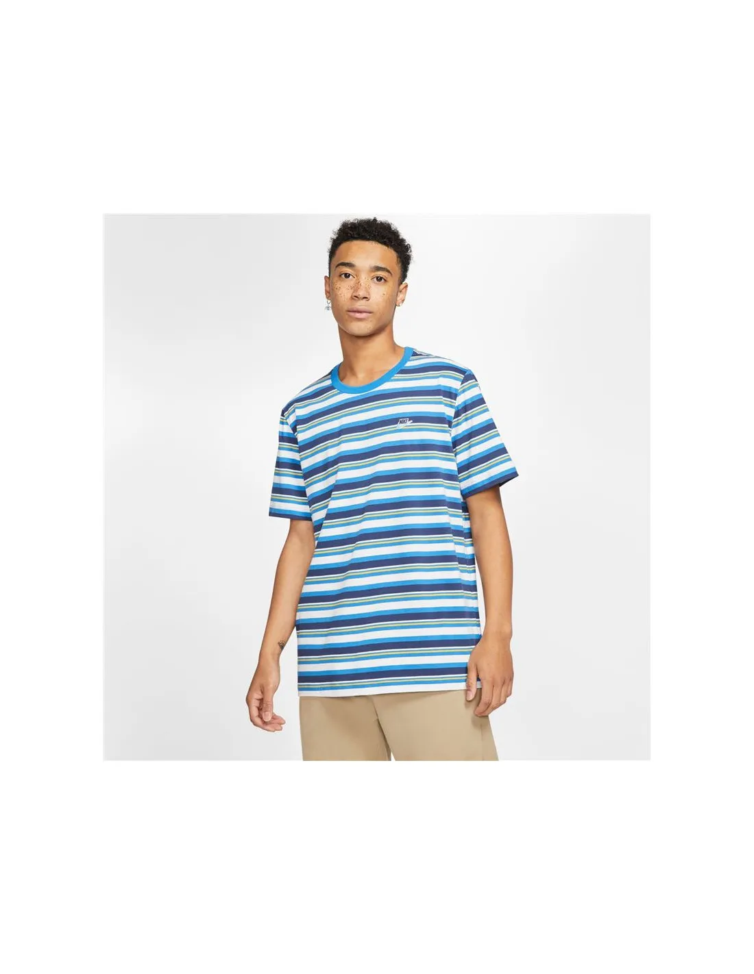 ᐈ Camiseta Nike Sportswear Rayas Azul